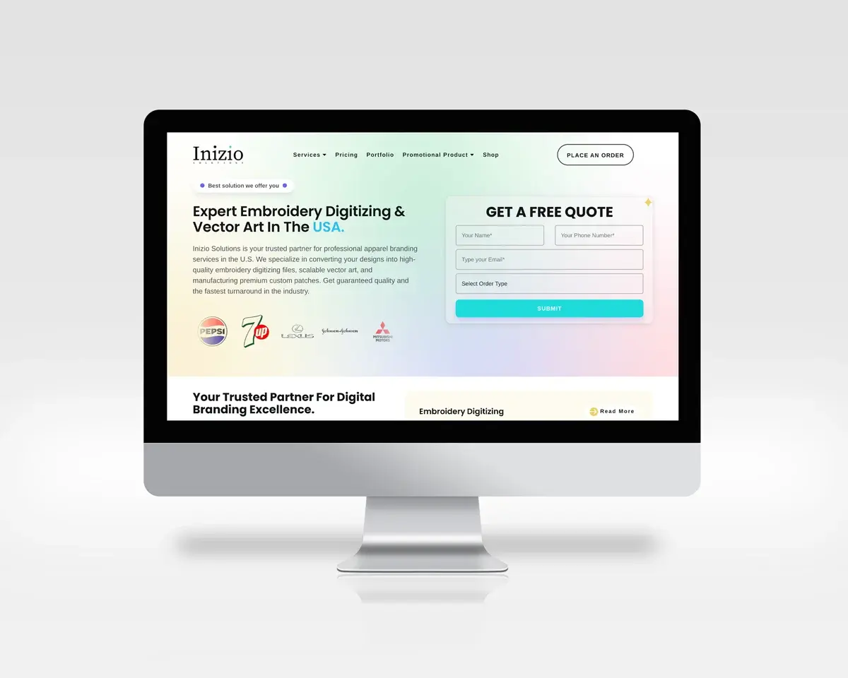 Inizio Solutions project screenshot