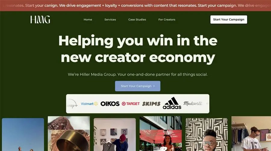 Hiller Media Group project screenshot